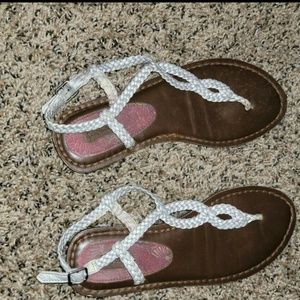 Aeropostale silver sandals